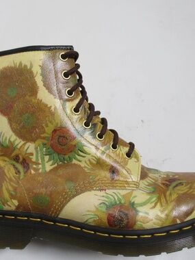 Dr. Martens x The National Gallery 1460 Van Gogh Lace up Boots Yellow 11M / 12L